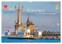 Vorderes Coverbild Konstanz - die größte Stadt am Bodensee (Wandkalender 2025 DIN A2 quer), CALVENDO Monatskalender