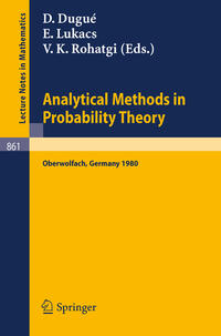 Vorderes Coverbild Analytical Methods in Probability Theory