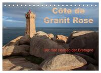 Vorderes Coverbild Côte de Granit Rose - Der rote Norden der Bretagne (Tischkalender 2025 DIN A5 quer), CALVENDO Monatskalender
