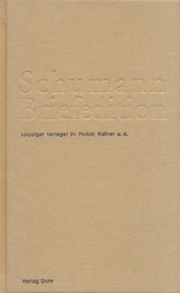 Vorderes Coverbild Schumann-Briefedition / Schumann-Briefedition III.4