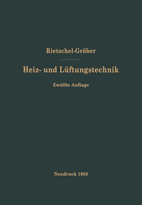 Vorderes Coverbild H. Rietschels Lehrbuch der Heiz- und Lüftungstechnik
