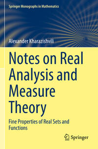Vorderes Coverbild Notes on Real Analysis and Measure Theory