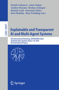 Vorderes Coverbild Explainable and Transparent AI and Multi-Agent Systems