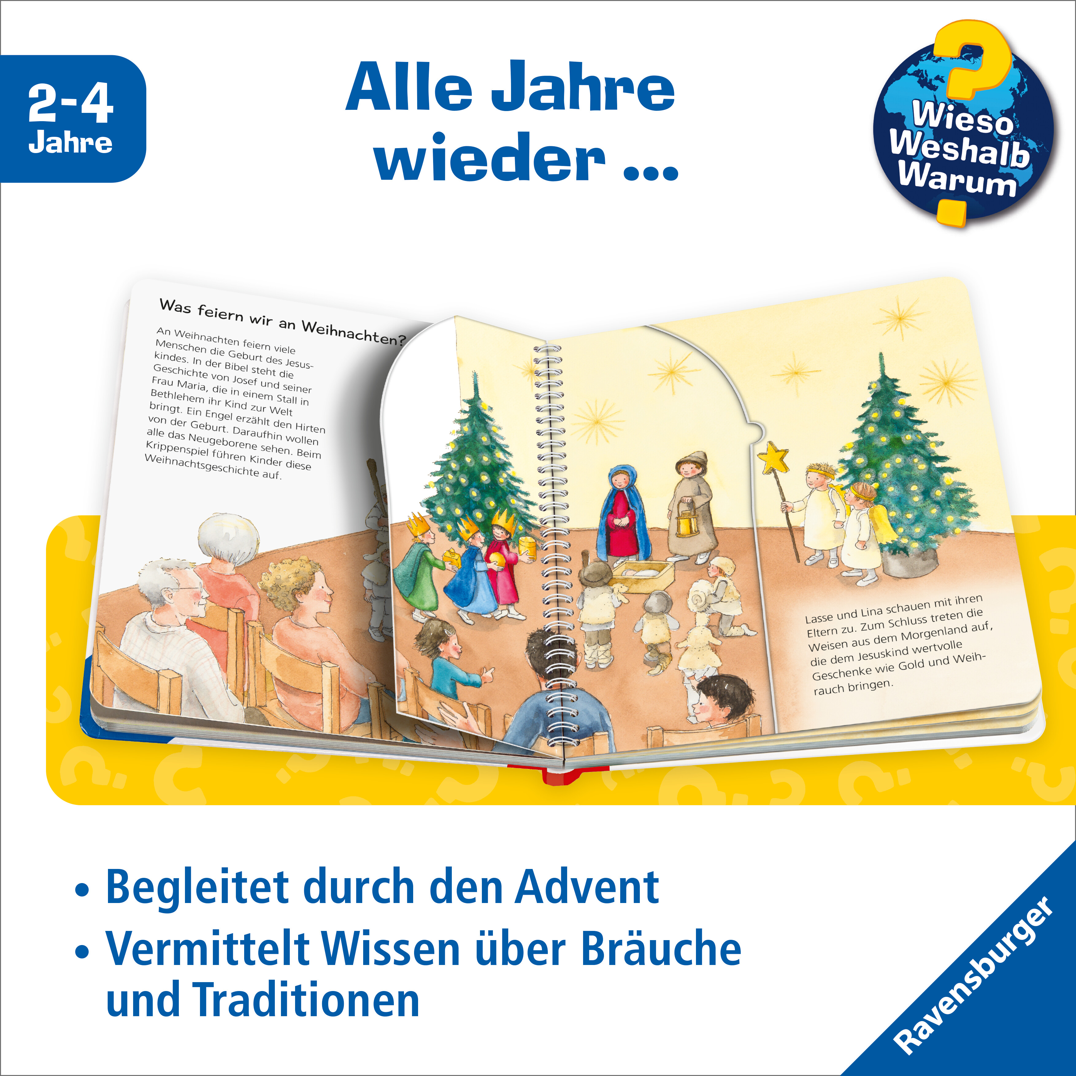 Beispielinhalt (Bild) Wieso? Weshalb? Warum? junior, Band 44 - Was machen wir an Weihnachten?