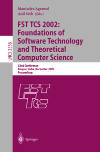 Vorderes Coverbild FST TCS 2002: Foundations of Software Technology and Theoretical Computer Science