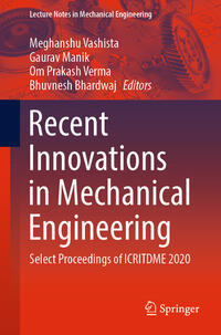 Vorderes Coverbild Recent Innovations in Mechanical Engineering