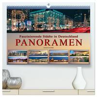 Vorderes Coverbild Faszinierende Städte in Deutschland - Panoramen (hochwertiger Premium Wandkalender 2025 DIN A2 quer), Kunstdruck in Hochglanz