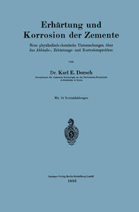 Vorderes Coverbild Erhärtung und Korrosion der Zemente