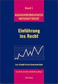 Vorderes Coverbild Einführung ins Recht
