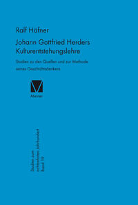 Vorderes Coverbild Johann Gottfried Herders Kulturentstehungslehre