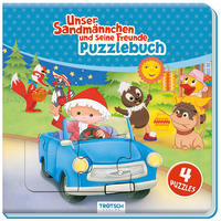 Vorderes Coverbild Trötsch Unser Sandmännchen Puzzlebuch mit 4 Puzzle Sandmann