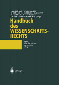 Vorderes Coverbild Handbuch des Wissenschaftsrechts