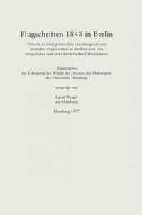 Vorderes Coverbild Flugschriften 1848 in Berlin