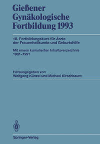 Vorderes Coverbild Gießener Gynäkologische Fortbildung 1993