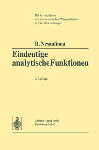Vorderes Coverbild Eindeutige Analytische Funktionen