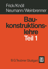 Vorderes Coverbild Baukonstruktionslehre Teil 1