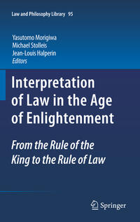Vorderes Coverbild Interpretation of Law in the Age of Enlightenment
