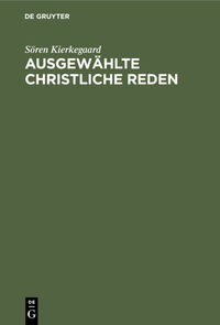 Vorderes Coverbild Ausgewählte christliche Reden