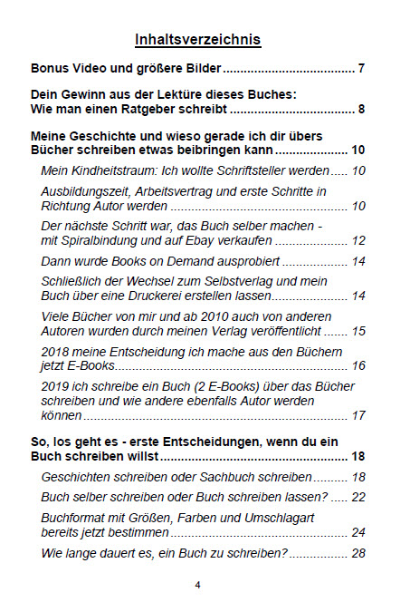 Beispielinhalt (Bild) Buch schreiben mit Köpfchen