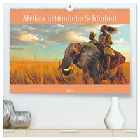 Vorderes Coverbild Afrikas urtümliche Schönheit (hochwertiger Premium Wandkalender 2025 DIN A2 quer), Kunstdruck in Hochglanz