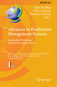 Vorderes Coverbild Advances in Production Management Systems. Sustainable Production and Service Supply Chains