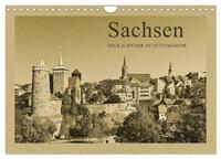 Vorderes Coverbild Sachsen (Wandkalender 2025 DIN A4 quer), CALVENDO Monatskalender