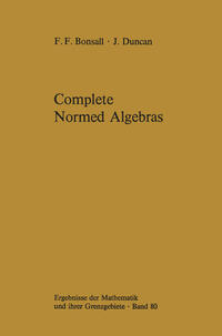 Vorderes Coverbild Complete Normed Algebras