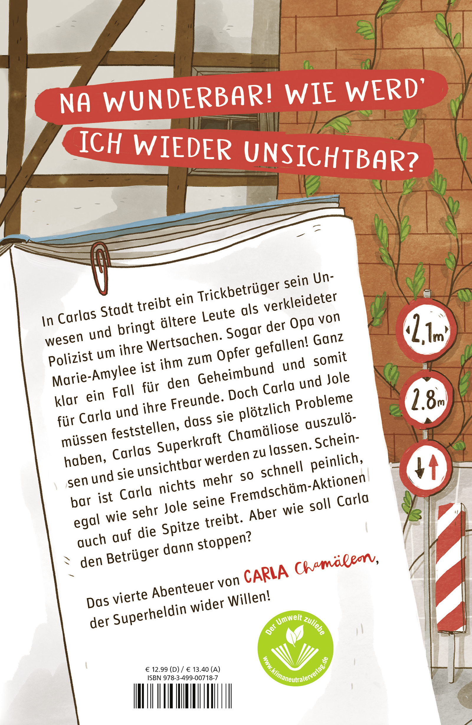 Rückseitencover Carla Chamäleon: Fiese Tricks