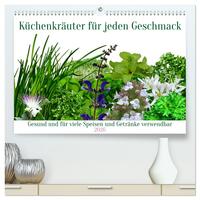 Vorderes Coverbild Küchenkräuter für jeden Geschmack (hochwertiger Premium Wandkalender 2026 DIN A2 quer), Kunstdruck in Hochglanz