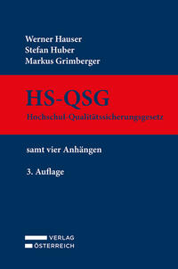 Vorderes Coverbild HS-QSG Hochschul-Qualitätssicherungsgesetz