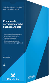 Vorderes Coverbild Kommunalverfassungsrecht Sachsen-Anhalt