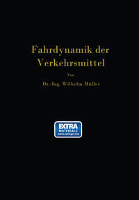 Vorderes Coverbild Die Fahrdynamik der Verkehrsmittel