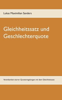 Vorderes Coverbild Gleichheitssatz und Geschlechterquote