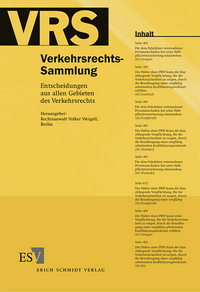Vorderes Coverbild Verkehrsrechts-Sammlung (VRS). Entscheidungen aus allen Gebieten des Verkehrsrechts / Verkehrsrechts-Sammlung (VRS), Band 112