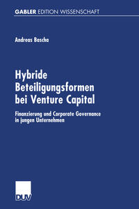 Vorderes Coverbild Hybride Beteiligungsformen bei Venture Capital