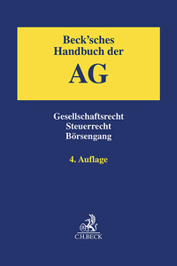 Vorderes Coverbild Beck'sches Handbuch der AG