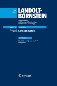 Vorderes Coverbild New Data and Updates for II-VI Compounds