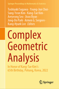 Vorderes Coverbild Complex Geometric Analysis