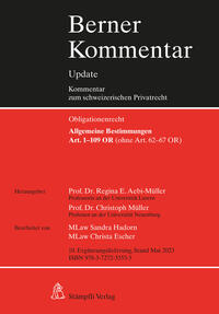 Vorderes Coverbild Allgemeine Bestimmungen, Art. 1-109 OR (ohne Art. 62-67 OR), 10. Ergänzungslieferung