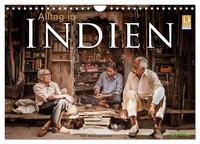 Vorderes Coverbild Alltag in Indien (Wandkalender 2025 DIN A4 quer), CALVENDO Monatskalender