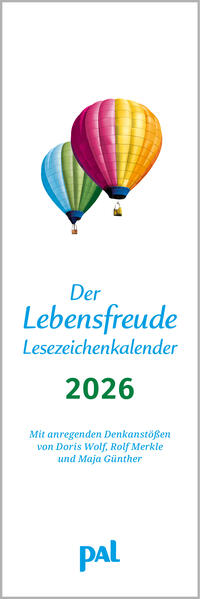 Vorderes Coverbild Der Lebensfreude-Lesezeichenkalender 2026