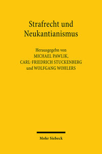 Vorderes Coverbild Strafrecht und Neukantianismus