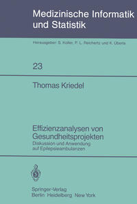 Vorderes Coverbild Effizienzanalysen von Gesundheitsprojekten