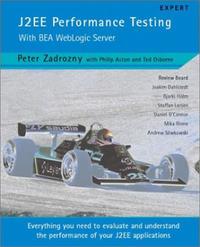 Vorderes Coverbild J2EE Performance Testing with BEA WebLogic Server