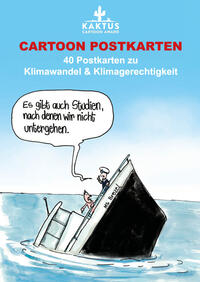 Vorderes Coverbild Cartoon Postkarten - Klimawandel