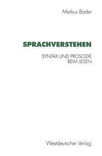 Vorderes Coverbild Sprachverstehen