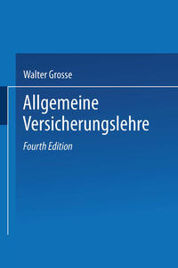 Vorderes Coverbild Allgemeine Versicherungslehre