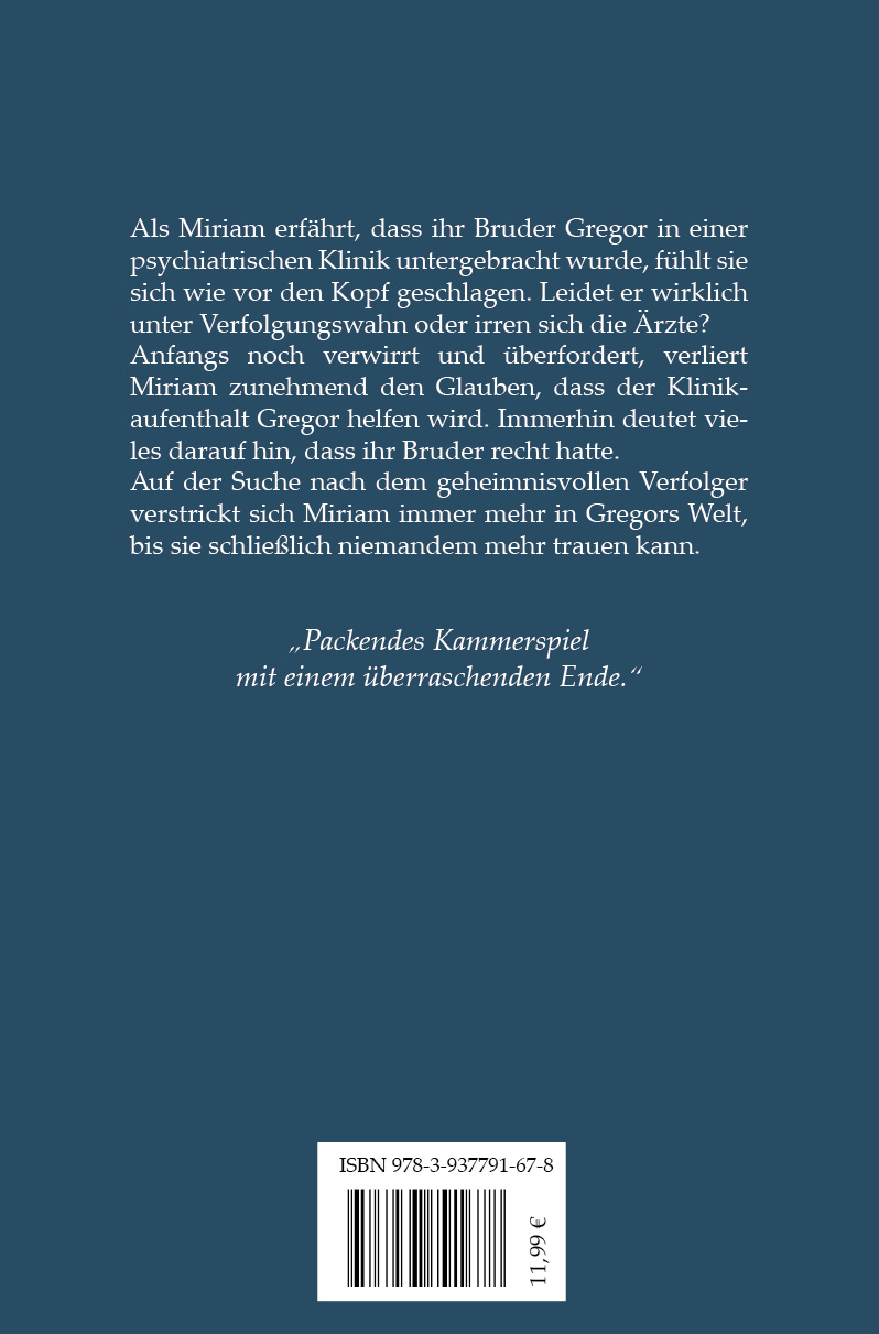Rückseitencover Der Fall Zossner