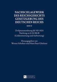 Vorderes Coverbild Nachschlagewerk des Reichsgerichts – Gesetzgebung des Deutschen Reichs