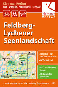 Vorderes Coverbild Klemmer Pocket Rad-, Wander- und Paddelkarte Felberg-Lychener Seenlandschaft